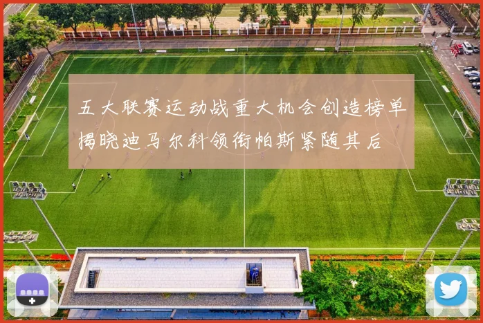 五大联赛运动战重大机会创造榜单揭晓迪马尔科领衔帕斯紧随其后
